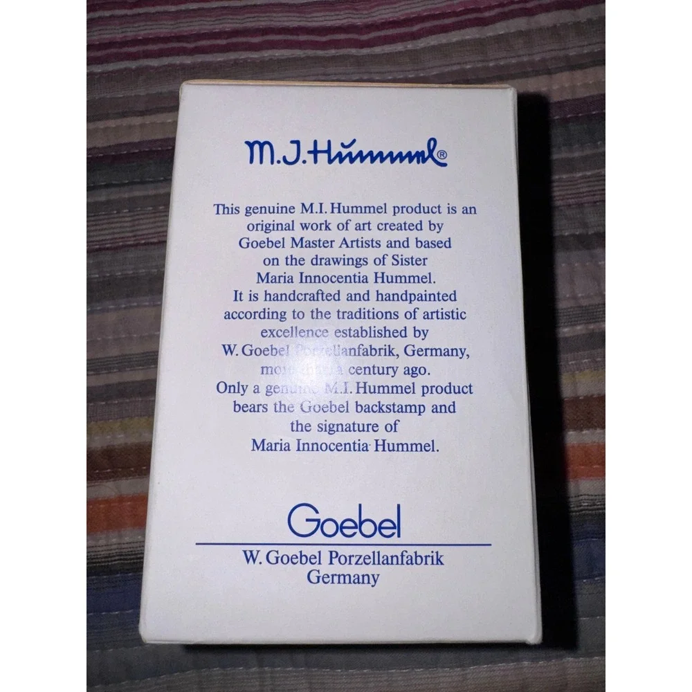Goebel Hummel Christmas Song Angel Ornament Hum 645 Germany with Box
